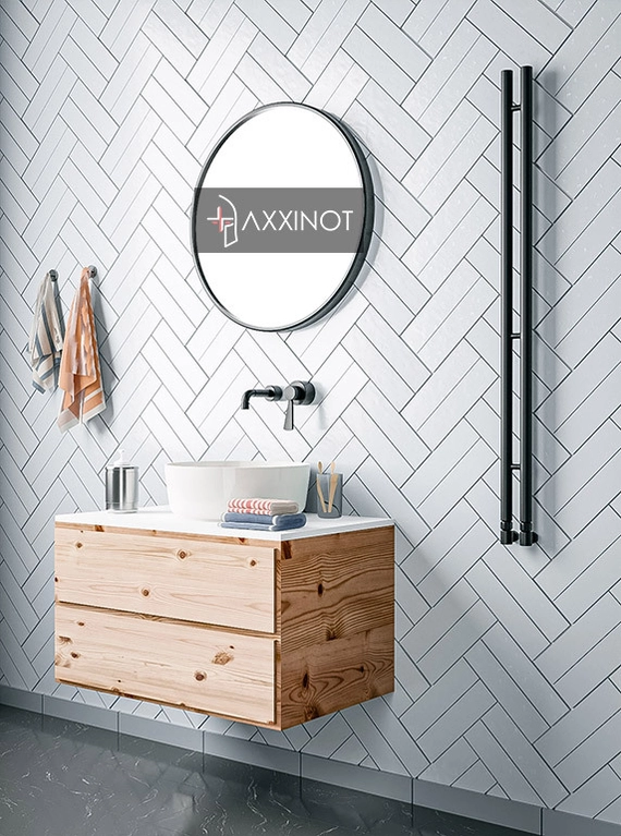 Axxinot Ture 2 - узкий водяной дизайн полотенцесушитель из нержавеющей стали