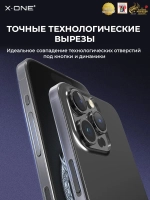 Полимерная защитная пленка iPhone 14 Pro X-ONE Frame Protector / защита торцов корпуса и динамиков