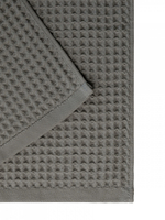 Полотенце вафельное DeNASTIA для бани/сауны 300gsm 70x140, 100% хлопок, темно-серый