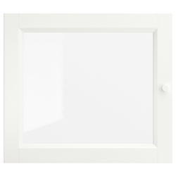 IKEA OXBERG  (ИКЕА ОКСБЕРГ)  -  Дверь стеклянная - белая 40x35 см