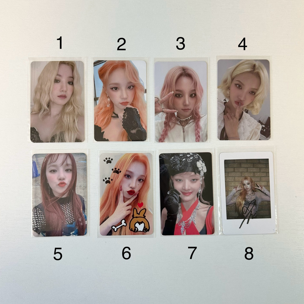 Официальные предзаказные фотокарты (G)I-DLE