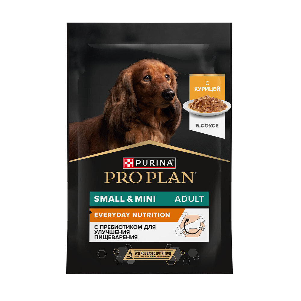 Паучи Pro Plan Opti Savour для собак мелких и карликовых пород курица 26х85г