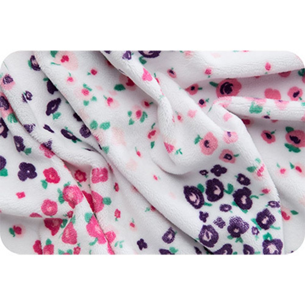 Плюш (ткань) Peppy Mockingbird Cuddle 440 г/м², 48х48 см, floral fields Paris pink