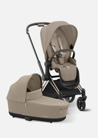 Cybex Детская коляска Priam IV Rosegold 2 в 1 цвет Cozy Beige