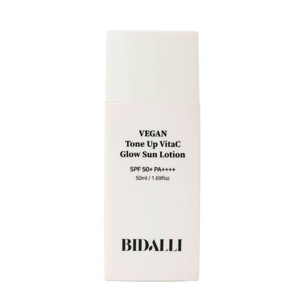 Солнцезащитный лосьон BIDALLI Vegan Tone Up Vita-C Glow Sun Lotion SPF50+ 50 мл