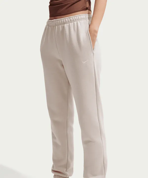 Брюки спортивные женские NIKE W NK STDO FLC MW MR STD CF PNT