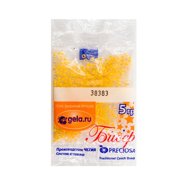 Бисер Preciosa 10/0, 50 г (10 шт по 5 г), цв.38383/1