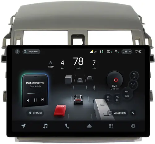 Магнитола для Toyota Corolla 150 2006-2013 (рамка тип 2) - Teyes CC4-PRO монитор 13" 2K QLED на Android 13, Быстрейшая, Snapdragon 778G, ИИ, CarPlay, DSP, 4G SIM-слот