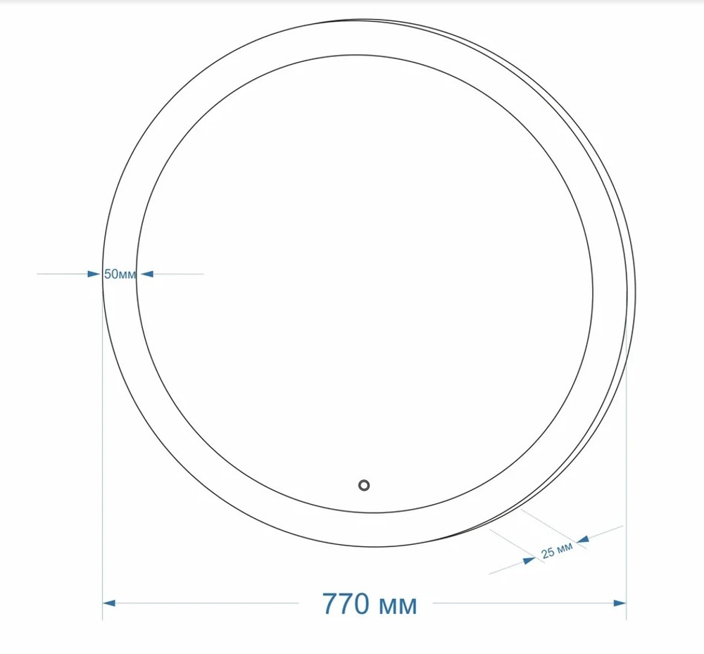 Зеркало Континент "Rinaldi LED" D770