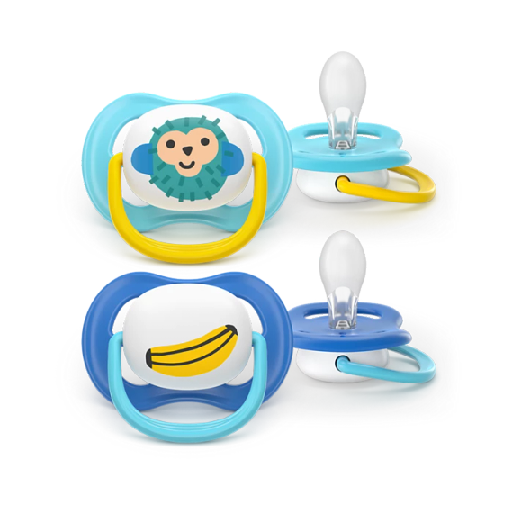 Əmzik\  Ultra air soother, 6-18m, deco boy, 2-pack