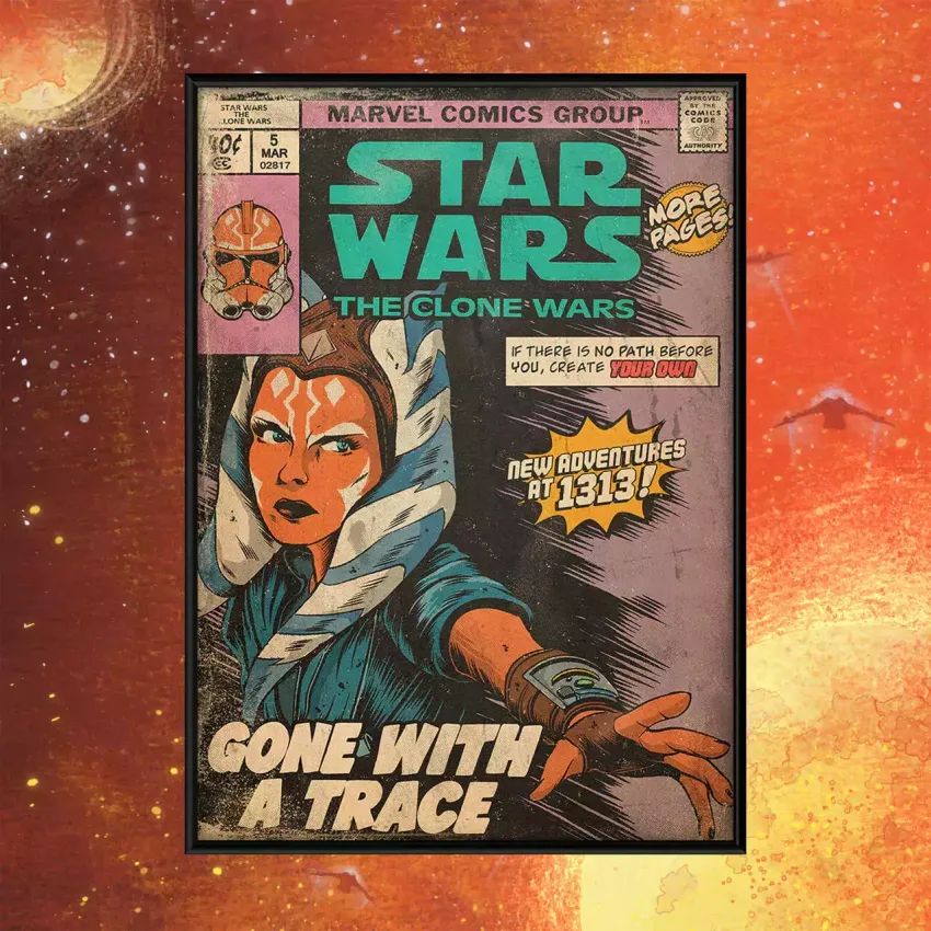 Постер "Star Wars The Clone Wars: Gone With A Trace" Постер "Star Wars The Clone Wars: Gone With A Trace"