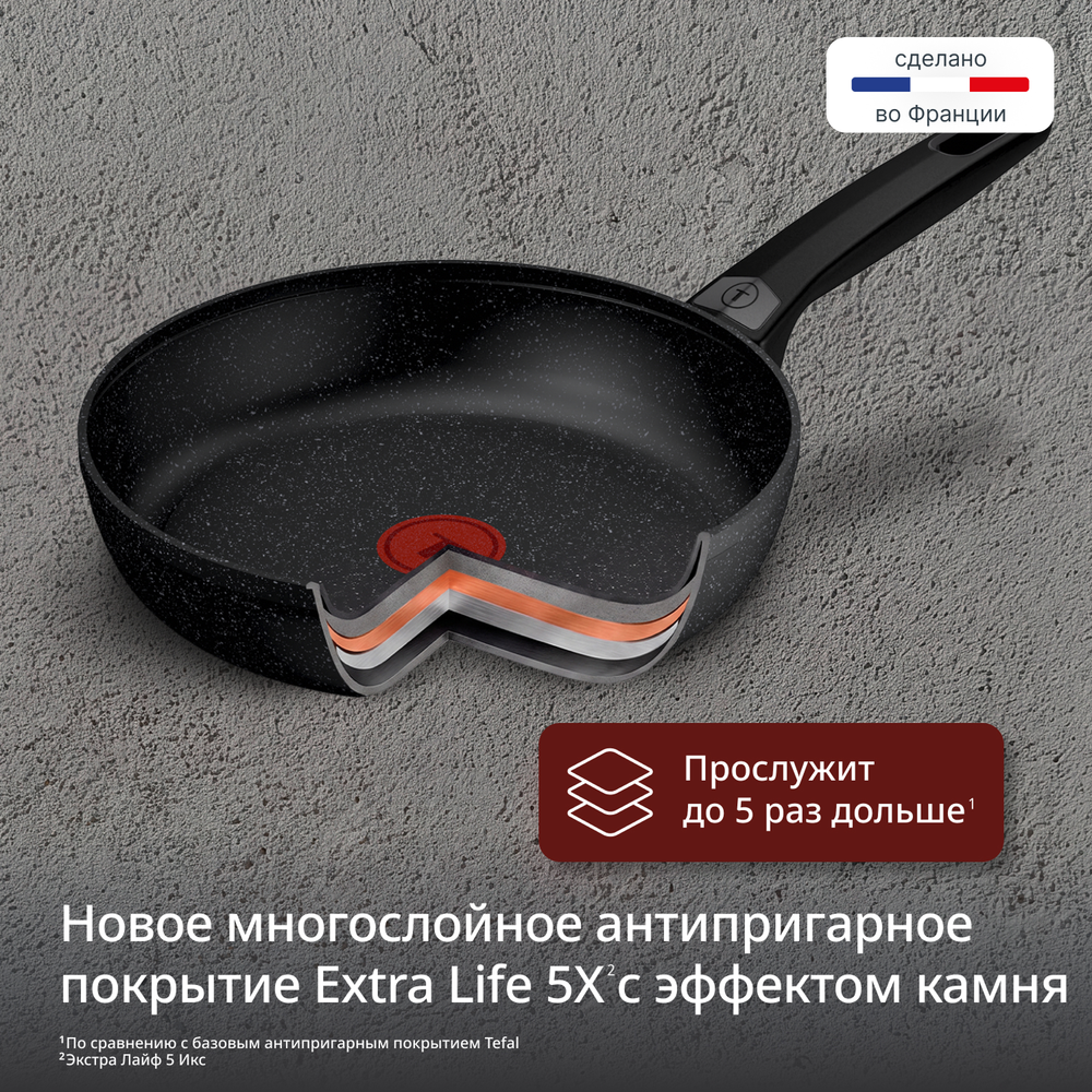 Индукционная сковорода Tefal Excell'Cook 24 см G3390432