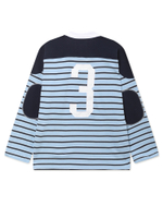 Женская Рубашка Stripe Polo Hockey Jersey Blue