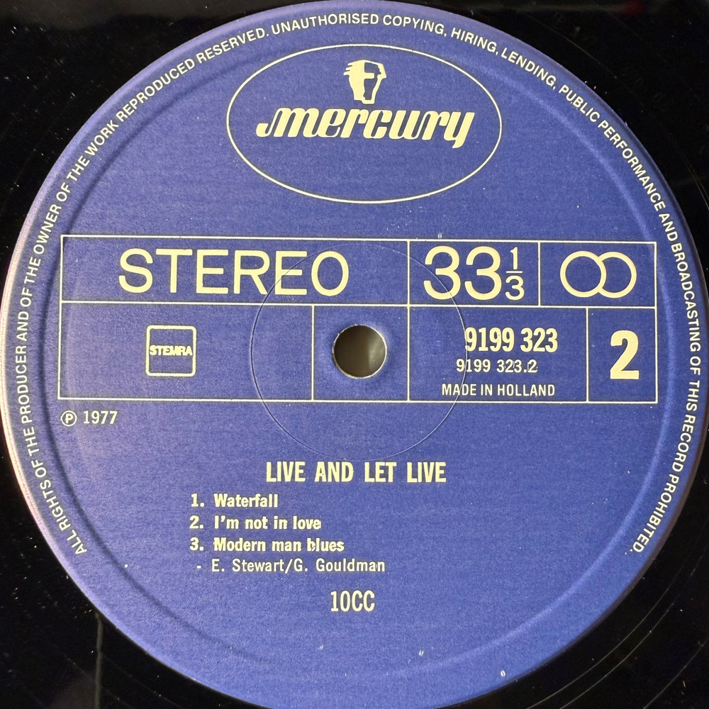 10cc - Live And Let Live 2LP (Голландия 1975г.)