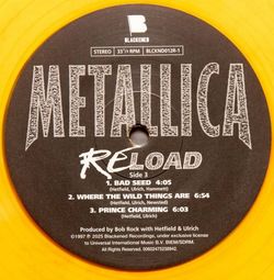 Metallica - ReLoad (2 LP, Remastered 2025, Limited Edition, Translucent Yellow Vinyl). Новая запечатанная виниловая пластинка + ПОДАРОК