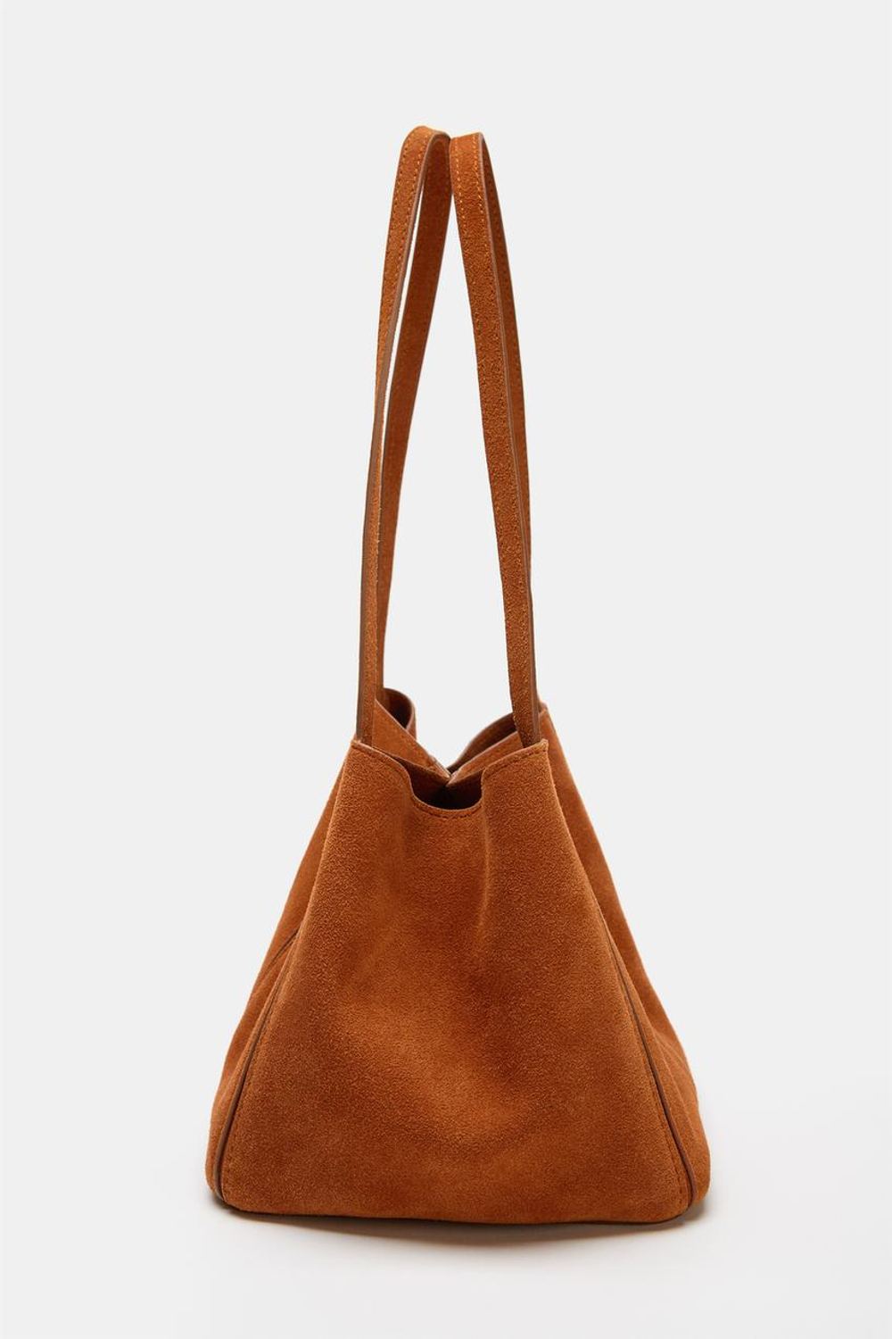 ZARA НЕБОЛЬШАЯ КОЖАНАЯ СУМКА НА ПЛЕЧО, ОРАНЖЕВЫЙ