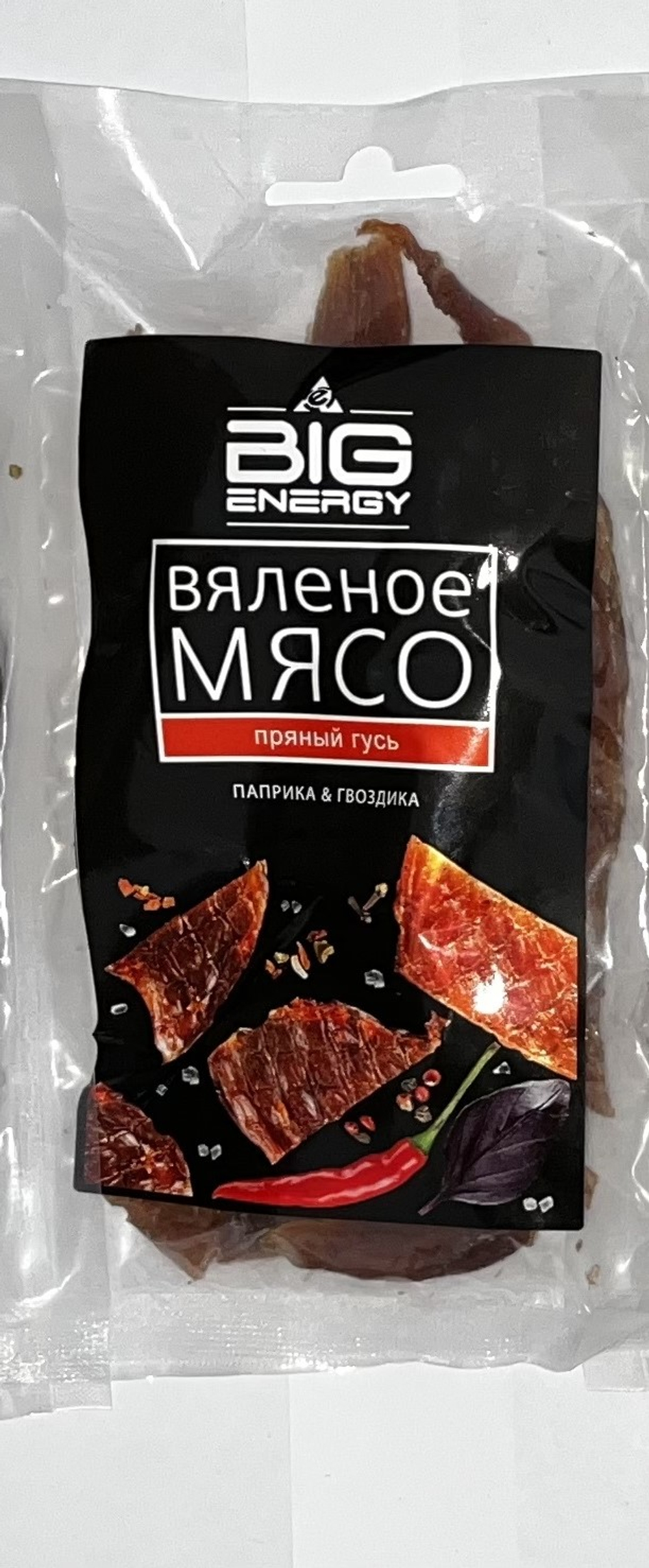 Вяленые ломтики гуся 50 гр Big energy