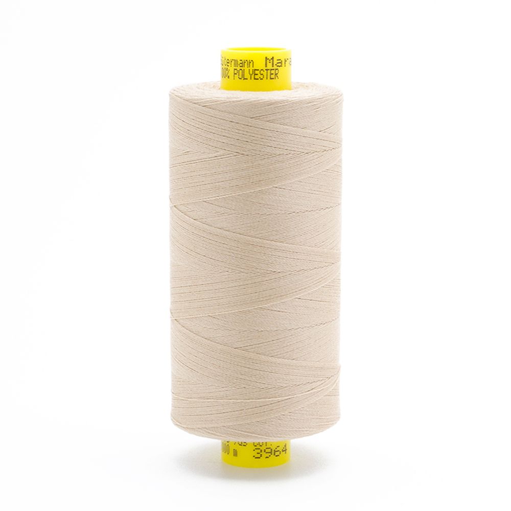 Нитка Gutermann Mara 120 (1000 метров), 1 кат., универсальная | 3964 кремовый серый