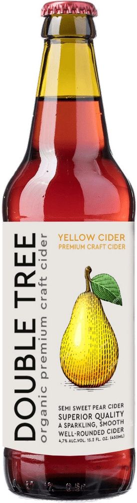 Сидр Дабл Три Груша Полусладкий / Double Tree PR 0.45 - стекло