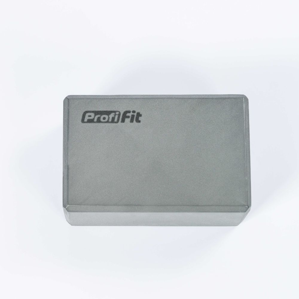 Блок для йоги (серый) PROFI-FIT