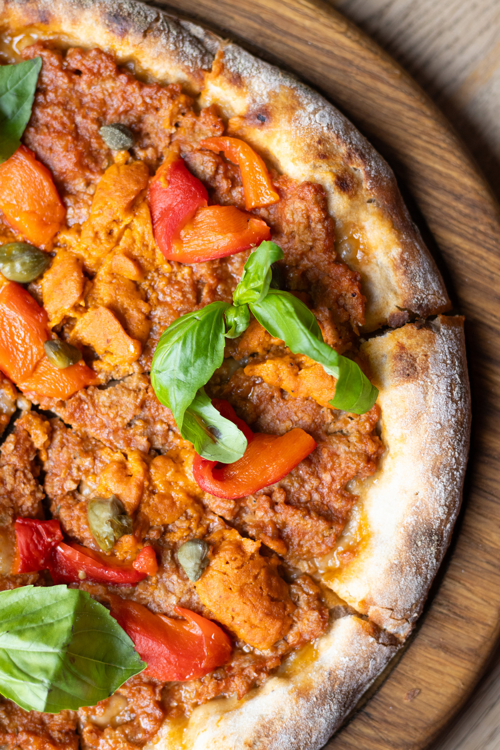 ПИЦЦА БОЛОНЬЕЗЕ С ПЕЧЕНЫМИ ПЕРЦАМИ 🌶️30 CM доступно с 12:00 до 20:00