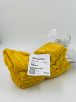IKEA Набор полотенец для рук и лица VAGSJON, желтое, 30х30 см, 4 шт. (из Эстонии)