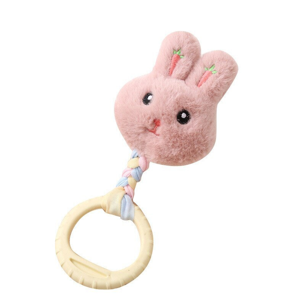 Nunbell игрушка-пищалка для собак Зайчик с кольцом
