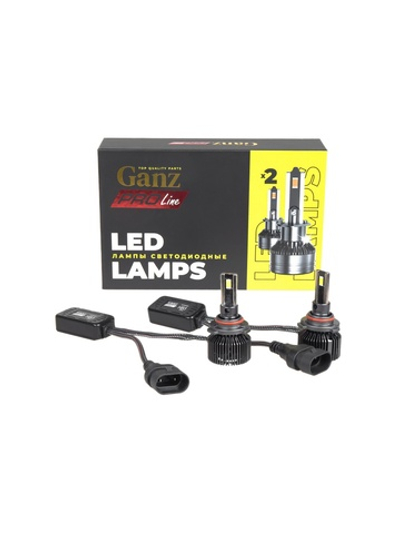 Лампа светодиодная 12/24V HB3 55W 4000lm 6000K (LED) GANZ PRO-Line 2 шт. DUOBOX IP68 GIP06362