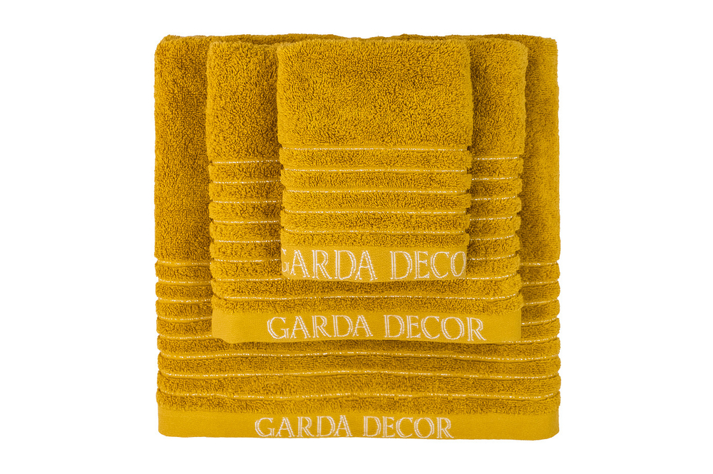 Полотенце 50x90 Garda Decor Стелла горчичное