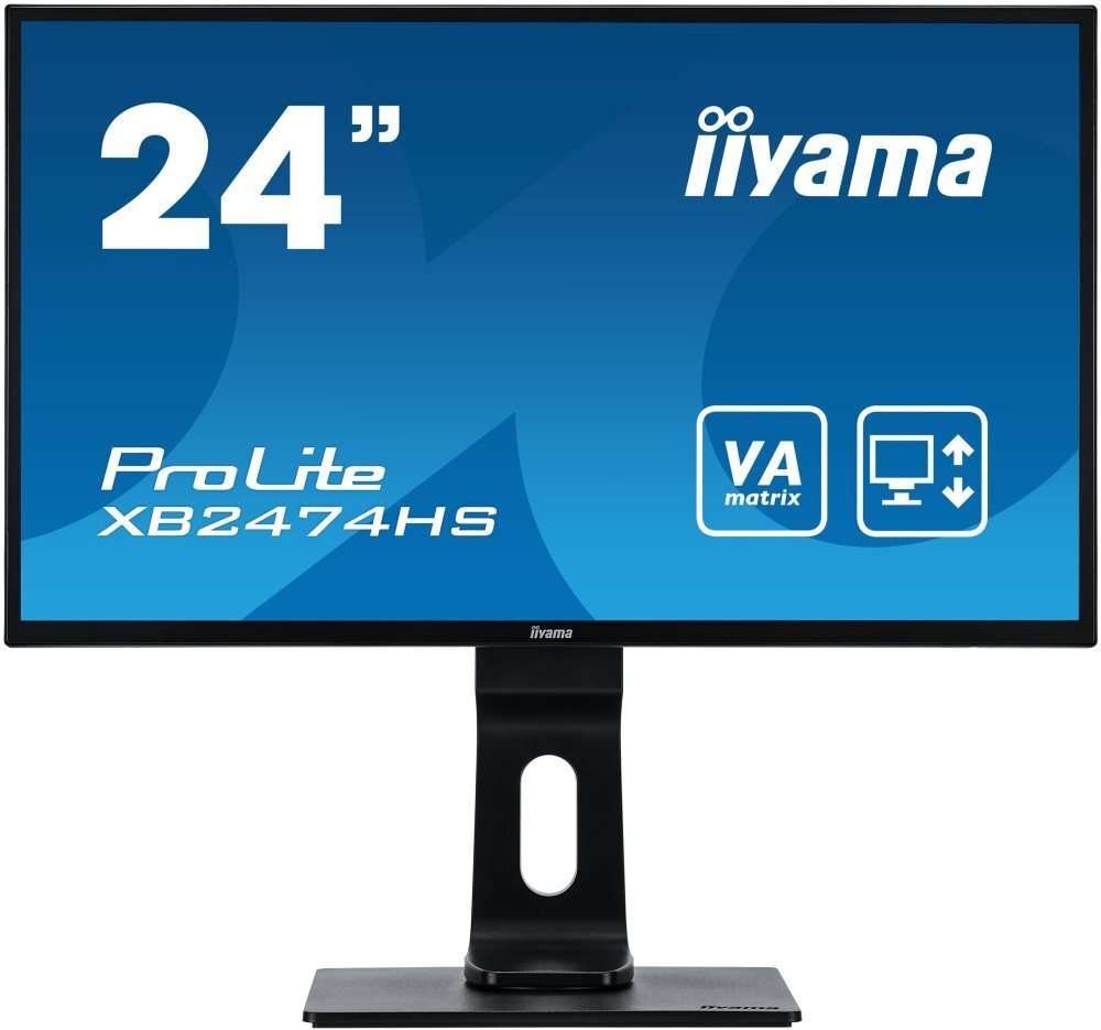 Монитор Iiyama 24;; ProLite XB2474HS-B2 1920x1080 VA WLED 75Гц 4ms VGA HDMI DisplayPort