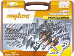 OMT108S Набор инструмента универсальный 1/4", 3/8", и 1/2"DR, 108 предметов