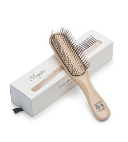 Расческа Majestic Scalp Brush светлый орех