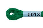 Мулине Gamma 100% хлопок, цв.0013 изумрудный, 24 мотка по 8 метров