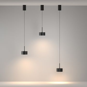 Подвесной светодиодный светильник 12W 4000К P102PL-12W3K-B чёрный Glare Maytoni