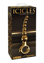 Анальный фаллоимитатор елочка Icicles Gold Edition G-Spot и P-Spot G09 золотой (Цвет: золотой)