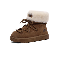 alt="Зимние ботинки Dickies Snow Boots женские из нубука с шнуровкой вид спереди"