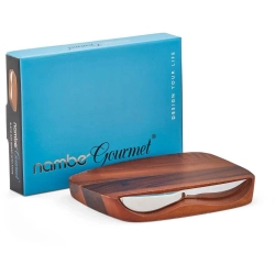 Nambé Барная доска с ножом Blend 23х18х2,5см MT0648-XG