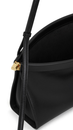 ALAÏA СУМКА LE CLICK EAST WEST ИЗ НАТУРАЛЬНОЙ КОЖИ, ЧЕРНЫЙ