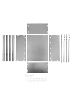 Мангал сборный Light 400x240x400мм, сталь 0,4мм