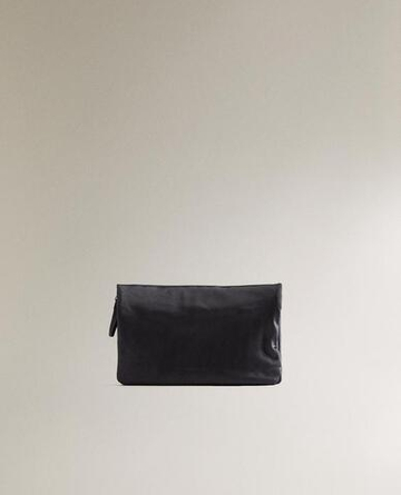 ZARA HOME САТИНОВАЯ КОСМЕТИЧКА ДЛЯ ПРЕДМЕТОВ, ТЕМНО-СИНИЙ