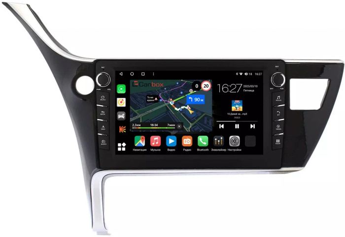 Магнитола для Toyota Corolla 2016-2018 - Canbox 10-1135/1136 Android 10, Быстрая, CarPlay, 4G SIM-слот