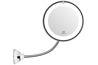 Зеркало косметологическое CleverCare с подсветкой с гибкой штангой, 5Х 6,7"