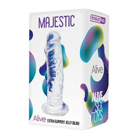 Прозрачный фаллоимитатор на присоске 14,7см Adrien Lastic Alive Majestic Jelly Dildo