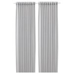 Комплект штор IKEA FJADERMOTT (ФЬЕДЕРМОТТ), Серый, 145х250 см, 2 шт