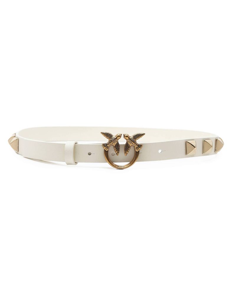 Кожаный ремень LOVE BERRY H2 BELT VITELLO SET Pinko - белый(100143 A0R6) Кожаный ремень LOVE BERRY H2 BELT VITELLO SET Pinko - белый(100143 A0R6)