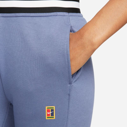 Женские теннисные брюки Nike Dri-Fit Heritage Core Fleece Pant - небесный