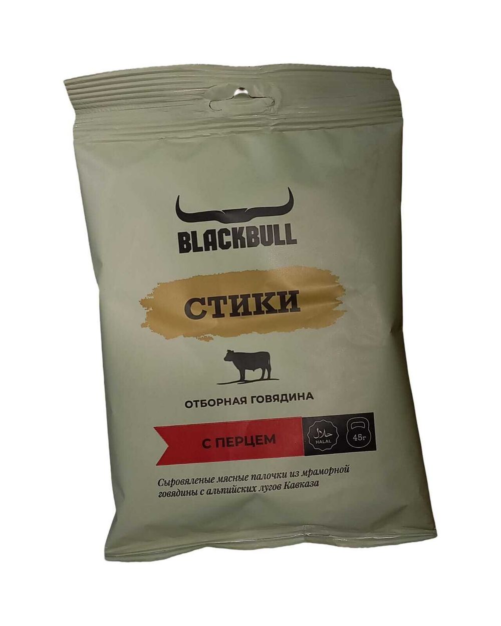 Стики говяжьи с перцем Blek Bull 45гр