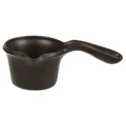Соусник 100 мл d 7 см h5 см круглый с ручкой фарфор Smooth Black Raw Stellar P.L. Proff Cuisine [6]