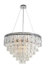 Люстра подвесная NewRgy 2893R/14 CHROME+CLEAR, 14×40 Вт, хромированная и прозрачная