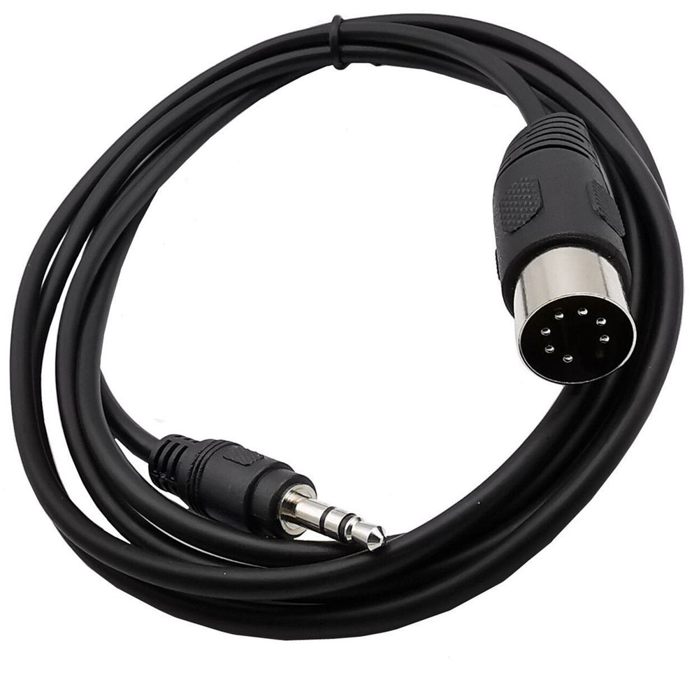 DIN 7 pin - Jack 3,5 кабель-переходник соединительный штекер-штекер 150 см AUX